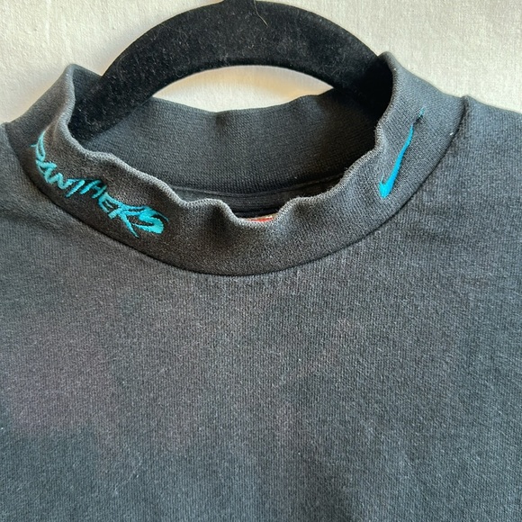 Nike Carolina Panthers black long sleeve mock turtleneck, size L - Picture 2 of 8